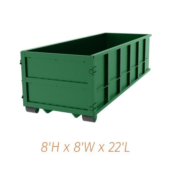 most service providers offer same-day or next-day delivery for a forty-yard dumpster